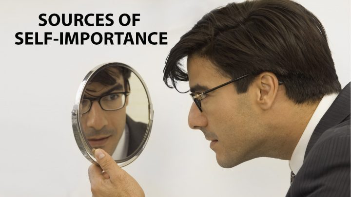 Man Admiring Himself in Mirror