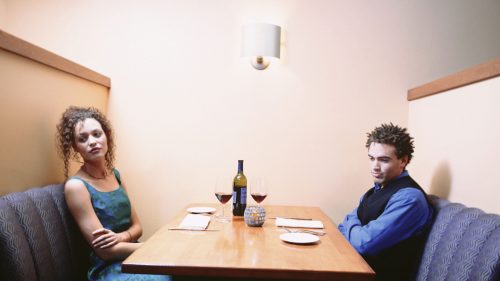 Bored Couple Not Knowing How to Be Creative